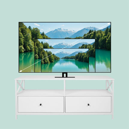 TV skříňka se zásuvkami pro televizory do 55 palců