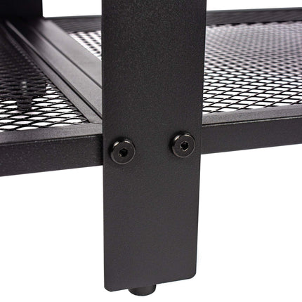 TV stolek se 4 přihrádkami, industriální design