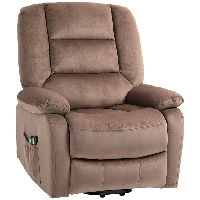 Electric recliner with stand-up assistance, massage and heating