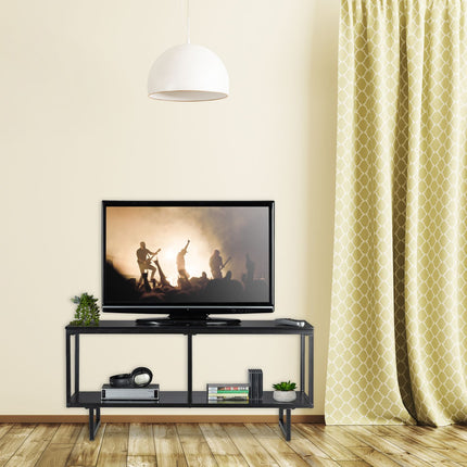 TV nízká skříňka MDF černá