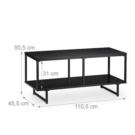 TV nízká skříňka MDF černá
