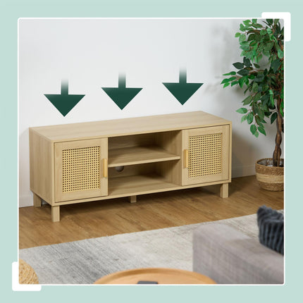 TV stolek v ratanovém designu