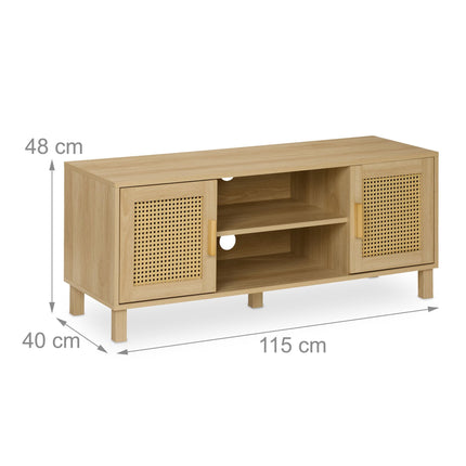 TV stolek v ratanovém designu