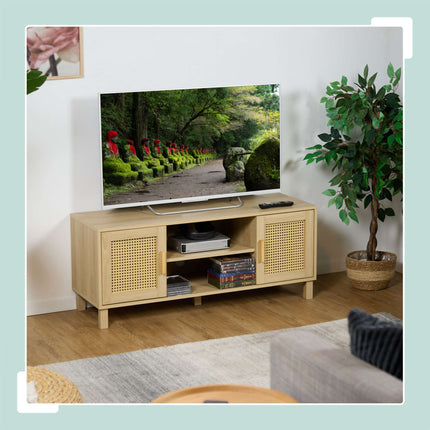 TV stolek v ratanovém designu