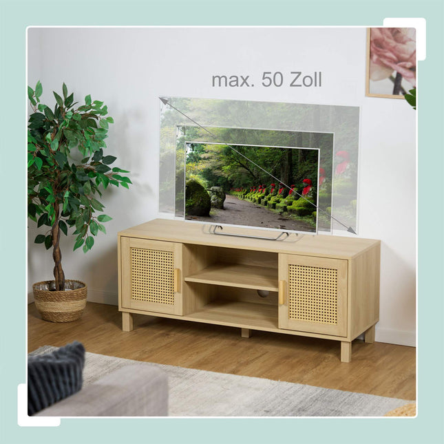 TV stolek v ratanovém designu