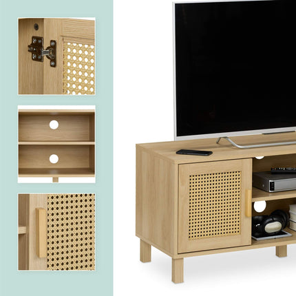 TV stolek v ratanovém designu