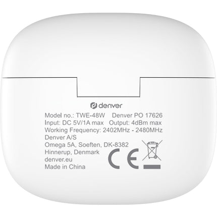 TWE-48W True wireless Bluetooth sluchátka s nabíjecím pouzdrem