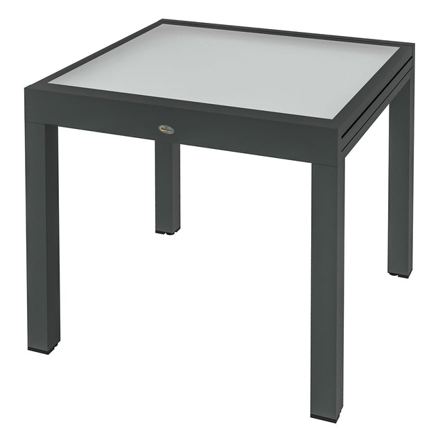 Velký venkovní zahradní stůl – 160x80 cm, hliníkový rám
