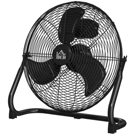 Elektrický stolní ventilátor, 4 rychlosti, nastavitelný úhel 120°, černá