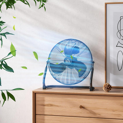 Elektrický stolní ventilátor, 4 rychlosti, nastavitelný úhel 120°, černá