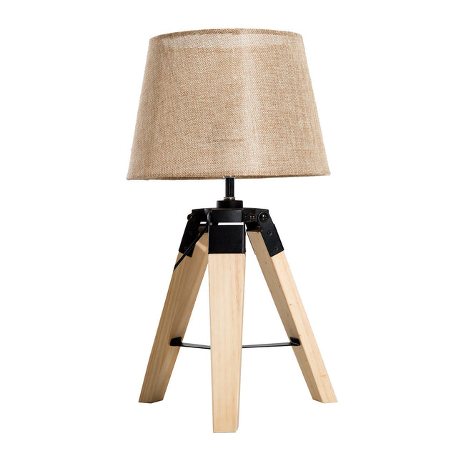 Noční lampička, béžový lněný vzhled, 45cm