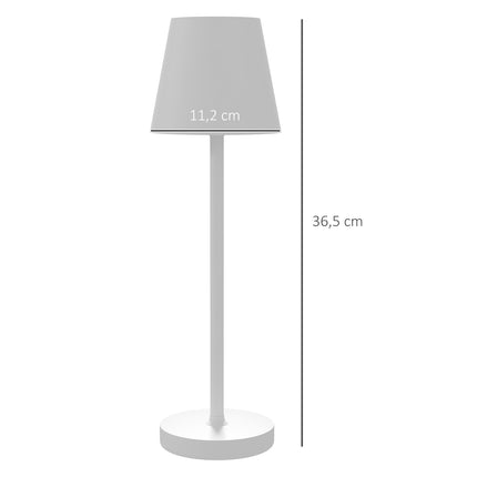 Přenosná kovová USB stolní lampa – dobíjecí, 3 režimy svícení