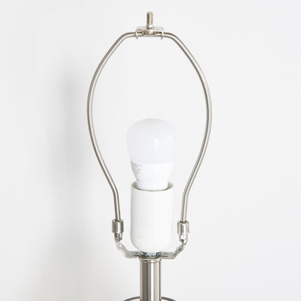 Sada 2 ks nočních lamp – sklo, len, objímka E27