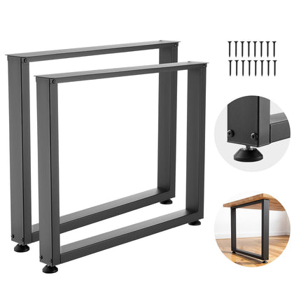 Table Legs, 750 x 900 mm, Steel, 1000 kg, 2-Pack
