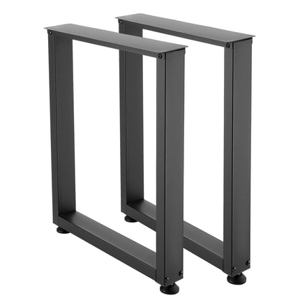 Table Legs Set Of 2, 750 x 600 mm Carbon Steel, Black