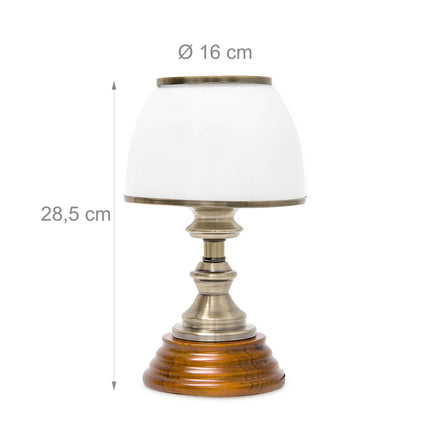 Stolní lampa se skleněným stínítkem Classic