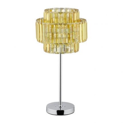 Stolní lampa krystal zlatá