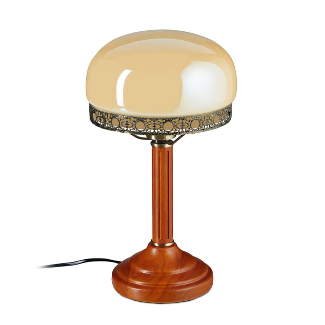 Stolní lampa v antickém stylu béžová