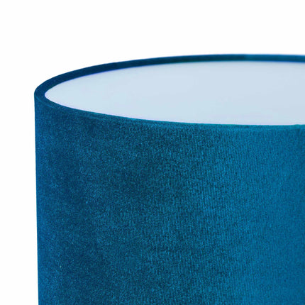 Stolní lampa z krystalu a sametu modrá