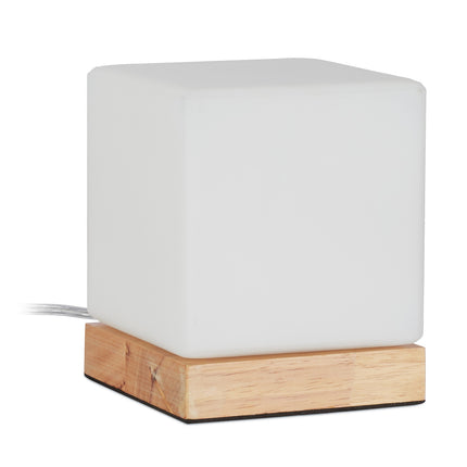 Stolní lampa z opálového skla