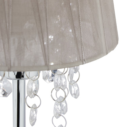 Stolní lampa organza krystal