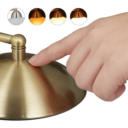 Stolní lampa s dotykovou funkcí skleněné stínítko