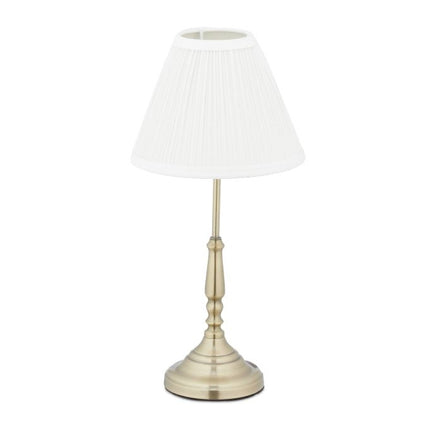 Tischlampe weiß gold