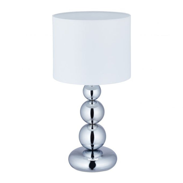 Stolní lampa s koulemi stříbrná