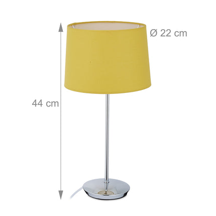 Stolní lampa s látkovým stínítkem