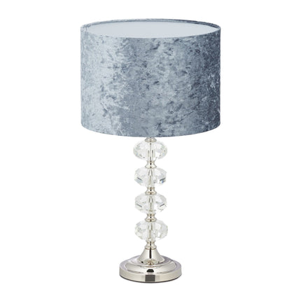 Stolní lampa se sametovým stínítkem