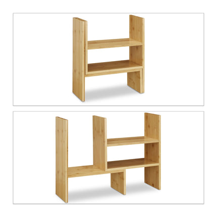 Stolní police z bambusu