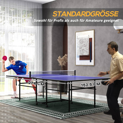 Outdoor & indoor folding table tennis table with wheels