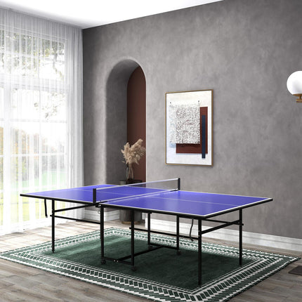 Outdoor & indoor folding table tennis table with wheels