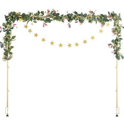 Tabletop Balloon Arch Stand With Clamps, Adjustable 28-98 In