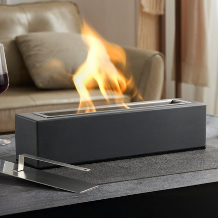 Tabletop Fire Pit Bowl, 15-Inch Concrete Alcohol Burner