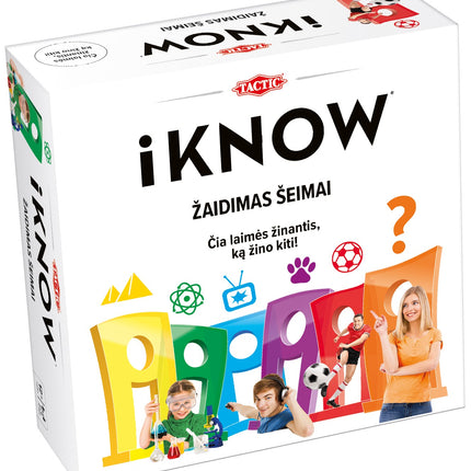 Tactic Board Game Iknow Family Quiz (In Lithuanian Lang.)