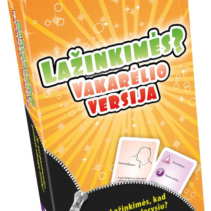 Tactic desková hra Wanna Bet? Party cestovní (v litevštině)