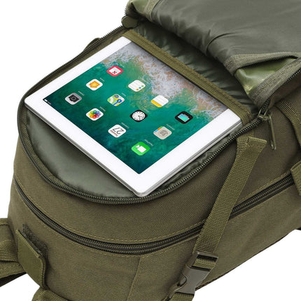 Taktický batoh, 25L, zelený, odolný design