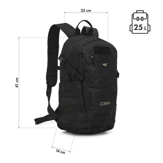 Taktický batoh, kapacita 25L, černý
