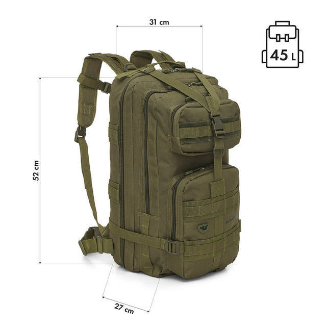 Taktický batoh, kapacita 45L, Ranger Green