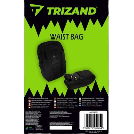 Tactical waist bag + belt black Trizand 24321