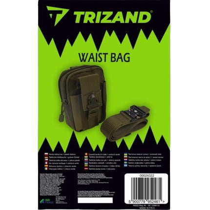 Taktická ledvinka + opasek zelená Trizand 24322