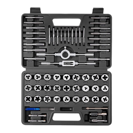 Tap and Die Set, 60-Piece Metric M3–M12, SAE #4–1/2