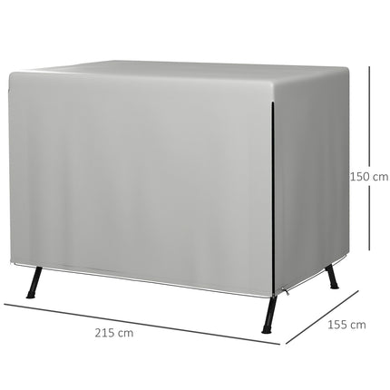 Vodotěsná plachta na zahradní nábytek odolná proti UV, obdélníková, 215x155x150 cm
