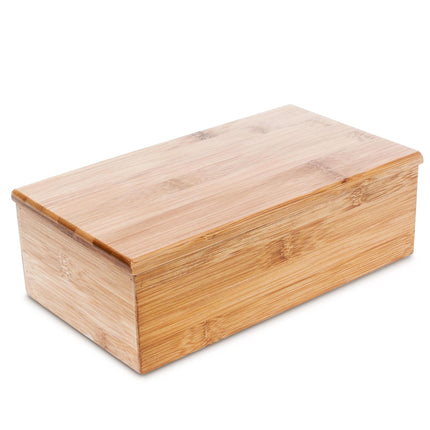 Krabice na čaj z bambusu se 4 přihrádkami
