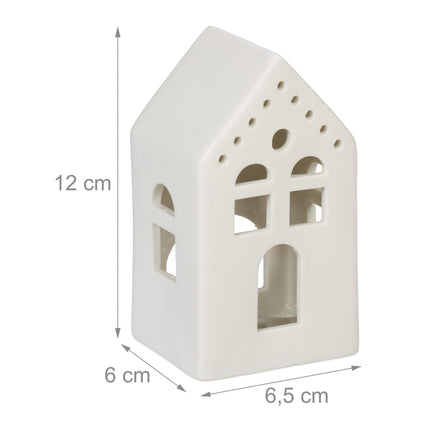 Teehaus aus weißer Keramik
