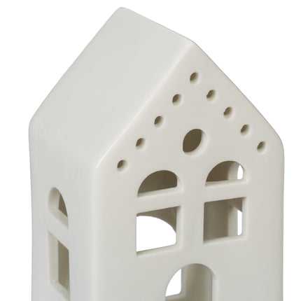 Teehaus aus weißer Keramik