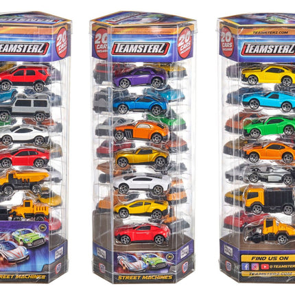 Teamsterz sada modelů autíček Die-Cast, 7cm, 20 ks