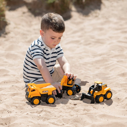 Teamsterz JCB sada náklaďáků, 3 ks, 18cm