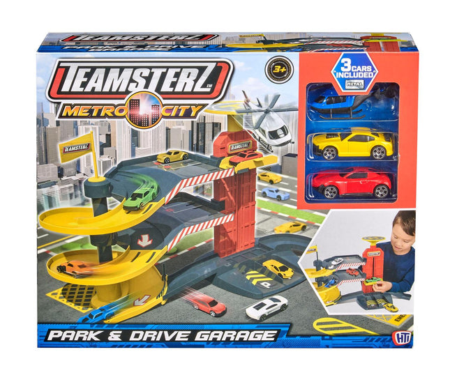 Teamsterz herní sada Park And Drive + 3 autíčka